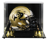 Colorado Travis Hunter "24 Heisman" Signed Speed Mini Helmet W/ Case BAS Witness