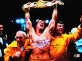 Sylvester Stallone Rocky II Authentic Signed Horizontal Belt 12x16 Photo BAS