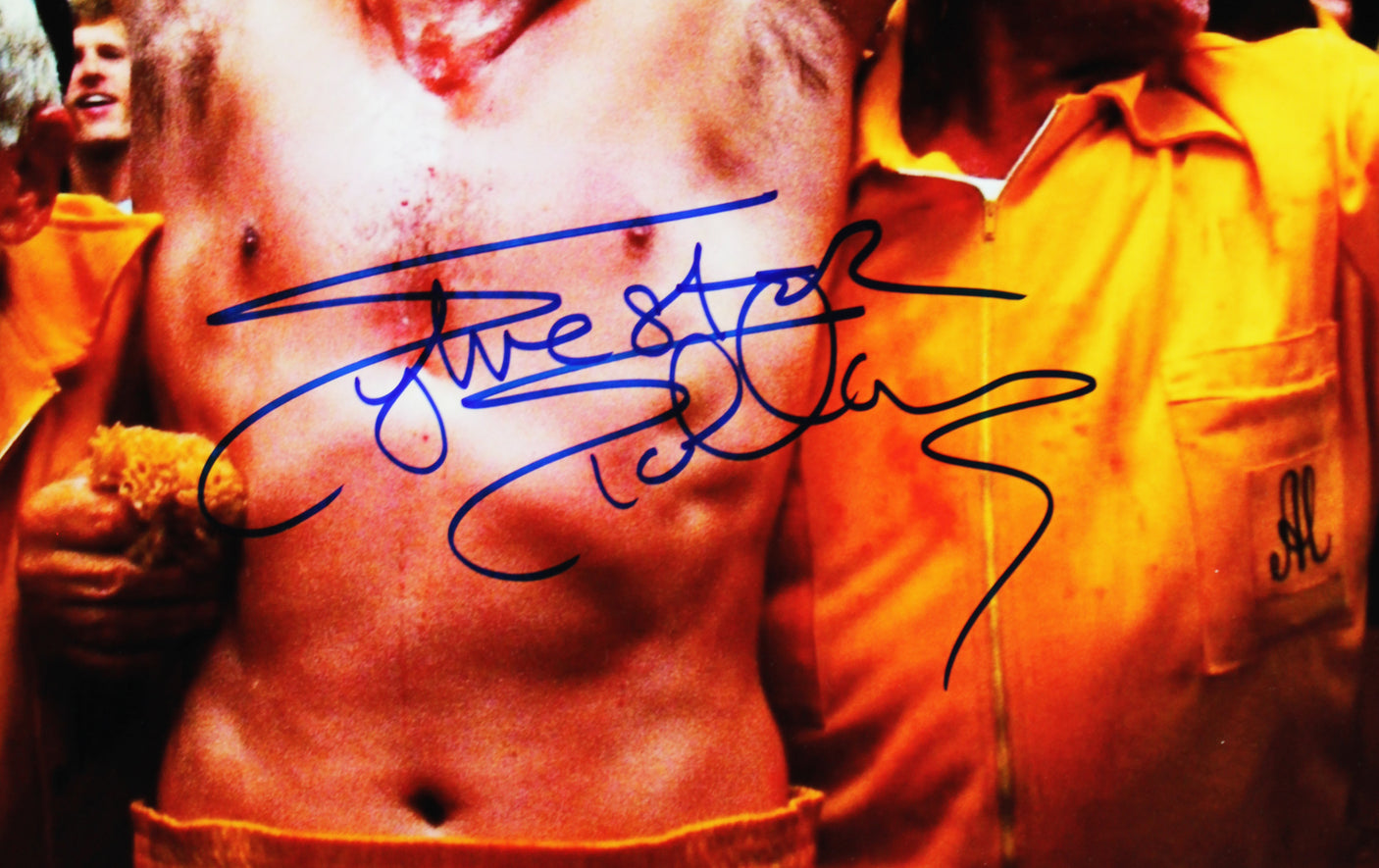 Sylvester Stallone Rocky II Authentic Signed Horizontal Belt 12x16 Photo BAS