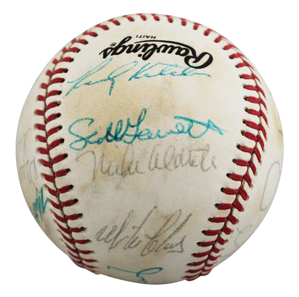 1987 Giants (23) Clark, Williams, Uribe +20 Signed ONL Baseball BAS #AE64191