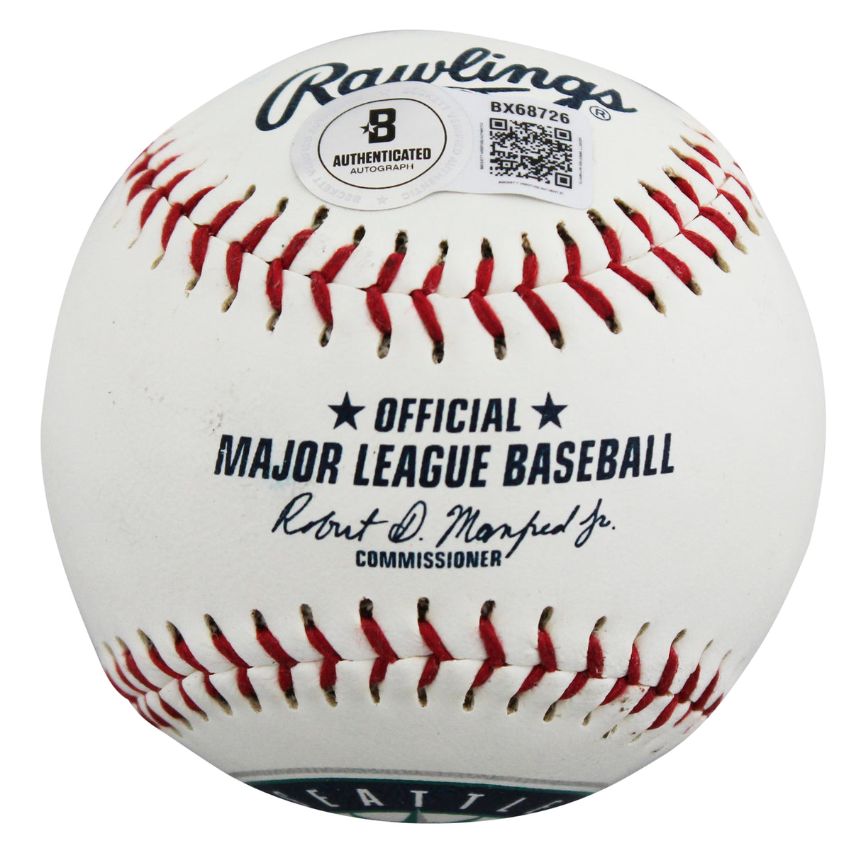 Mariners Julio Rodriguez Signed Seattle Mariners Logo OML Baseball BAS #BX68726