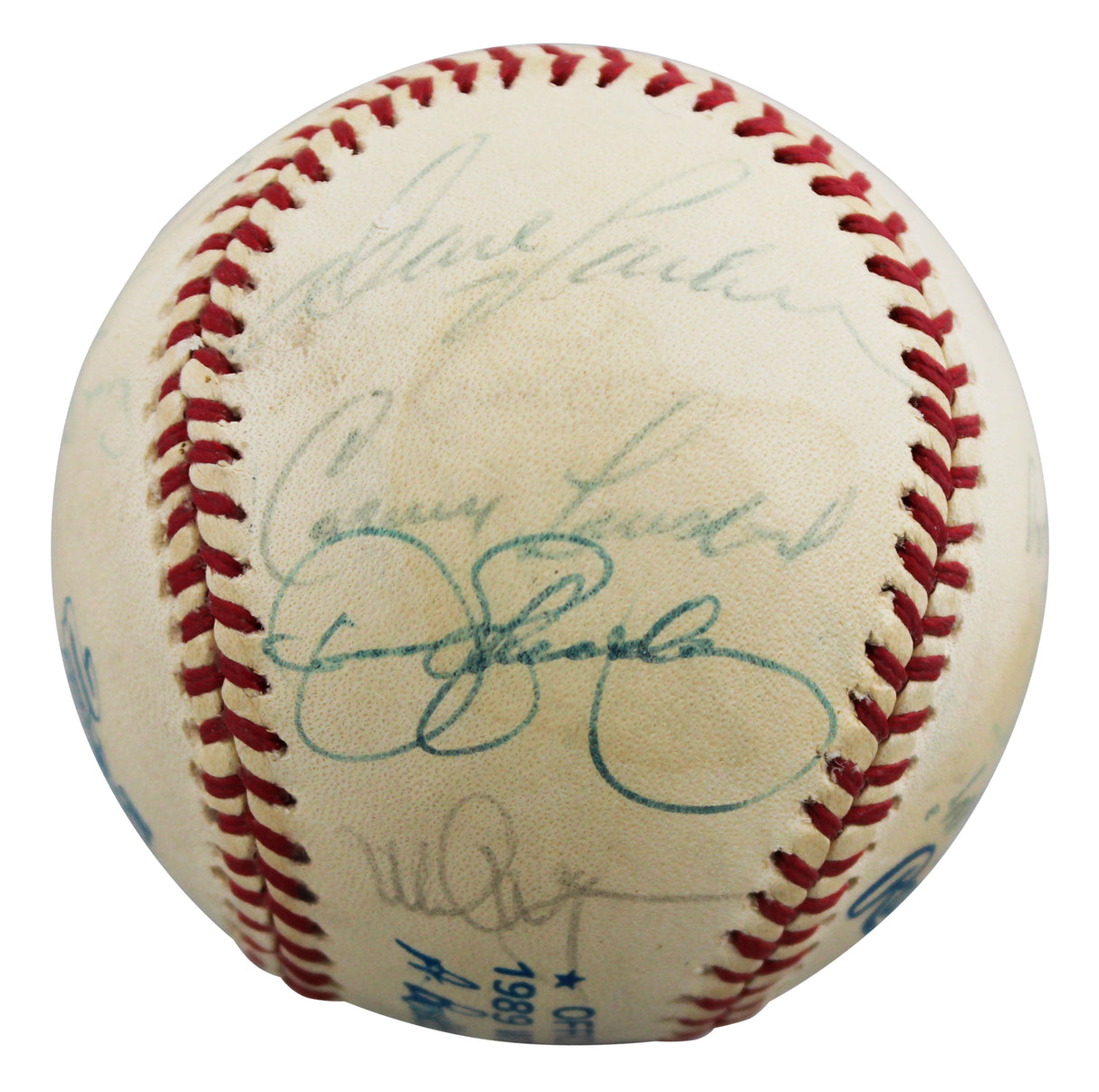 1989 Athletics (26) LaRussa, Parker, Eckersley +23 Signed Baseball BAS #AE64196
