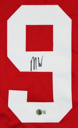 Mykel Williams Authentic Signed Red Pro Style Jersey Autographed BAS Witnessed