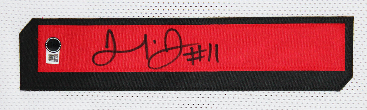 Julio Jones Authentic Signed White Pro Style Framed Jersey BAS Witnessed
