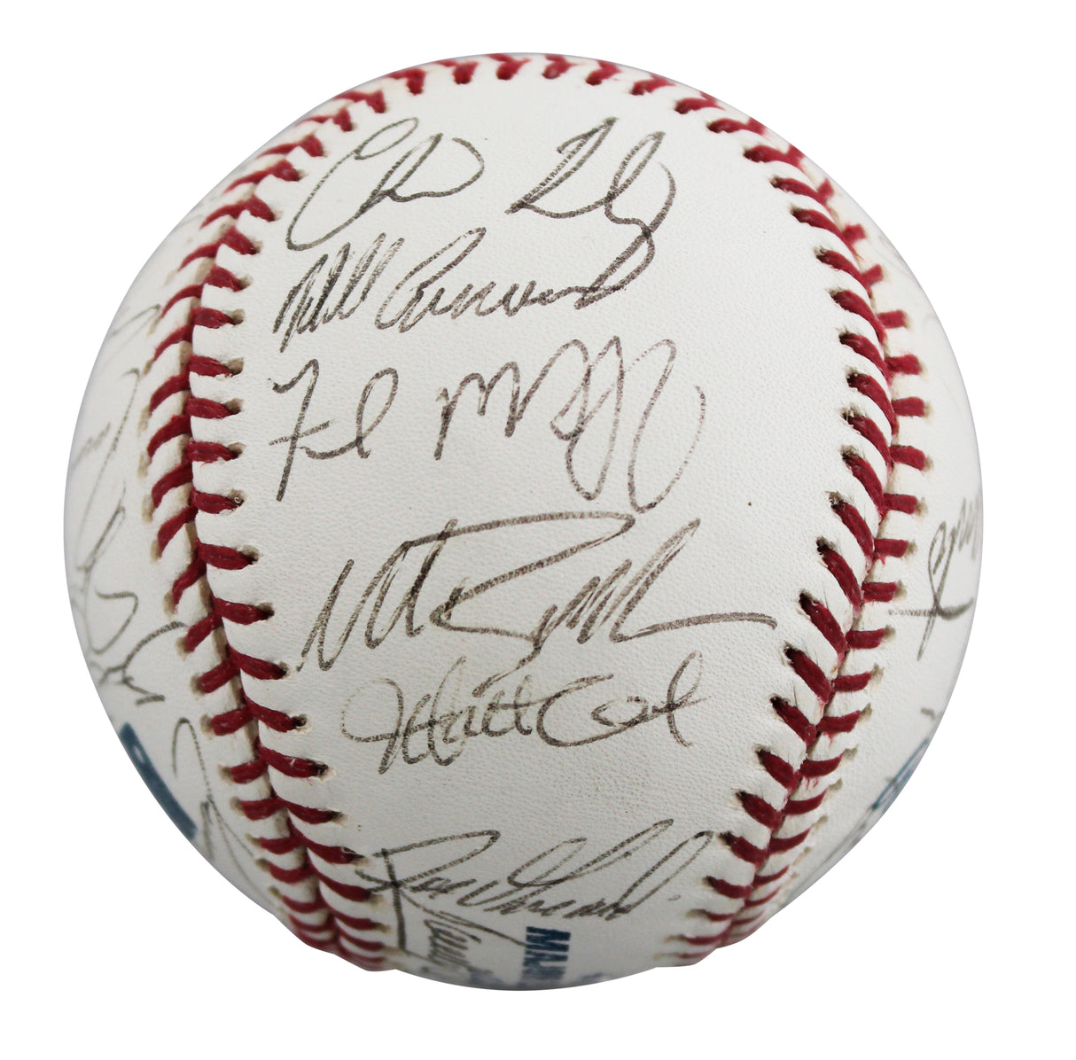 2002 Cubs (28) Santo, McGriff, Bellhorn +25 Signed OML Baseball BAS #AE64195