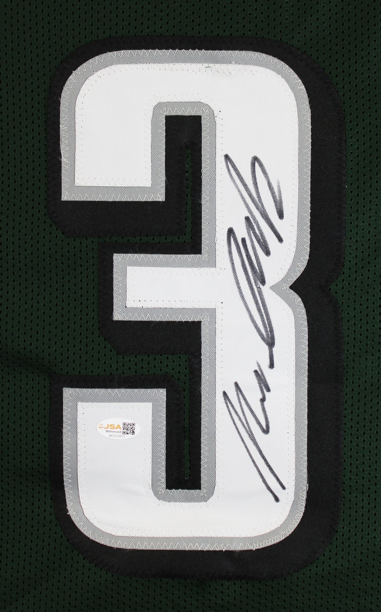 Nolan Smith Authentic Signed Green Pro Style Jersey Autographed JSA Witness