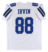 Michael Irvin Authentic Signed White Pro Style Jersey BAS Witnessed 2