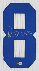 Michael Irvin Authentic Signed White Pro Style Framed Jersey BAS Witnessed 2