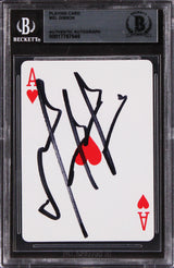Mel Gibson Maverick Authentic Signed Ace Of Hearts Card BAS Slabbed 1