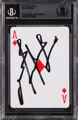 Mel Gibson Maverick Authentic Signed Ace Of Diamonds Card BAS Slabbed 2