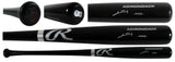 Rays Junior Caminero Signed Black Rawlings Adirondack Baseball Bat BAS #BX68764