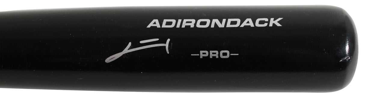 Rays Junior Caminero Signed Black Rawlings Adirondack Baseball Bat BAS #BX68764