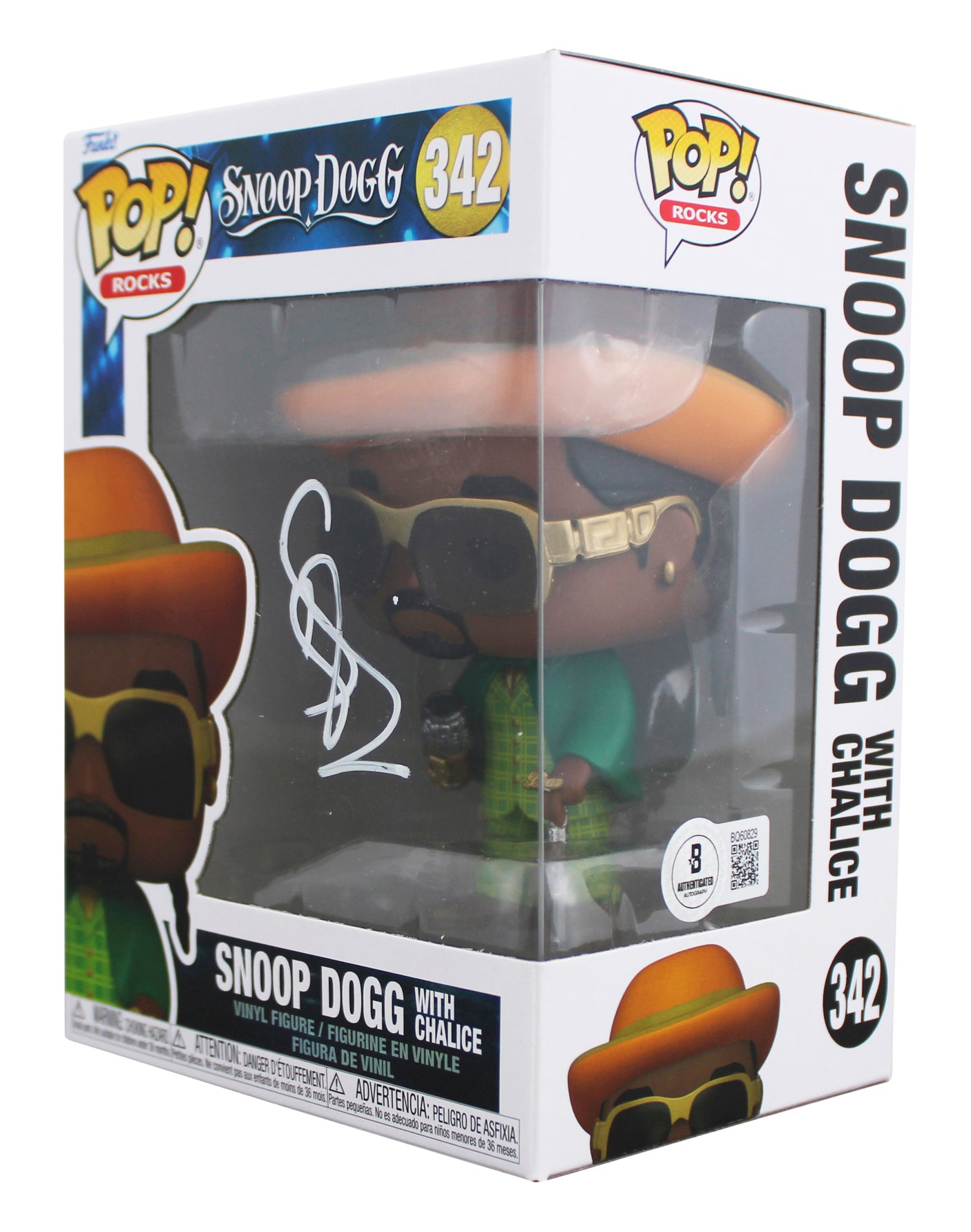 Snoop Dogg Signed Snoop Dogg With Chalice #342 Funko Pop Figure BAS #BQ60829