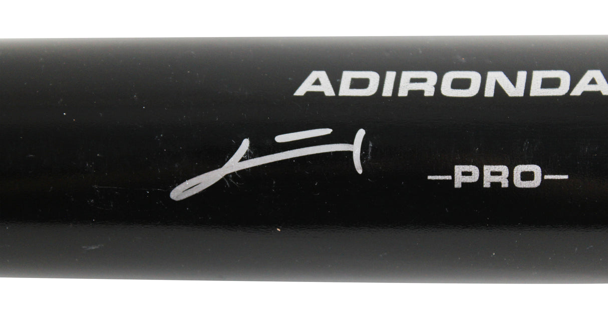 Rays Junior Caminero Signed Black Rawlings Adirondack Baseball Bat BAS #BX68764