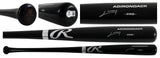 Rays Junior Caminero Signed Black Rawlings Adirondack Baseball Bat BAS #BX68770