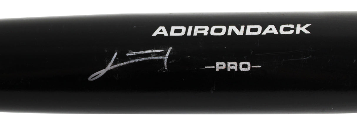Rays Junior Caminero Signed Black Rawlings Adirondack Baseball Bat BAS #BX68770