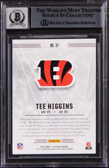 Tee Higgins Signed 2020 Panini Illusions Retail #21 RC Card Auto 10! BAS Slabbed