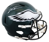 Eagles Jalen Carter Authentic Signed Full Size Speed Rep Helmet JSA Witness