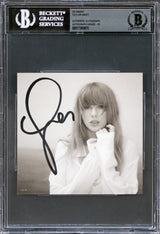 Taylor Swift Signed The Tortured Poets Department CD Insert Auto 10! BAS Slabbed