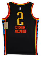 Thunder Shai Gilgeous-Alexander Signed Black Nike Swingman Jersey JSA #CF72888