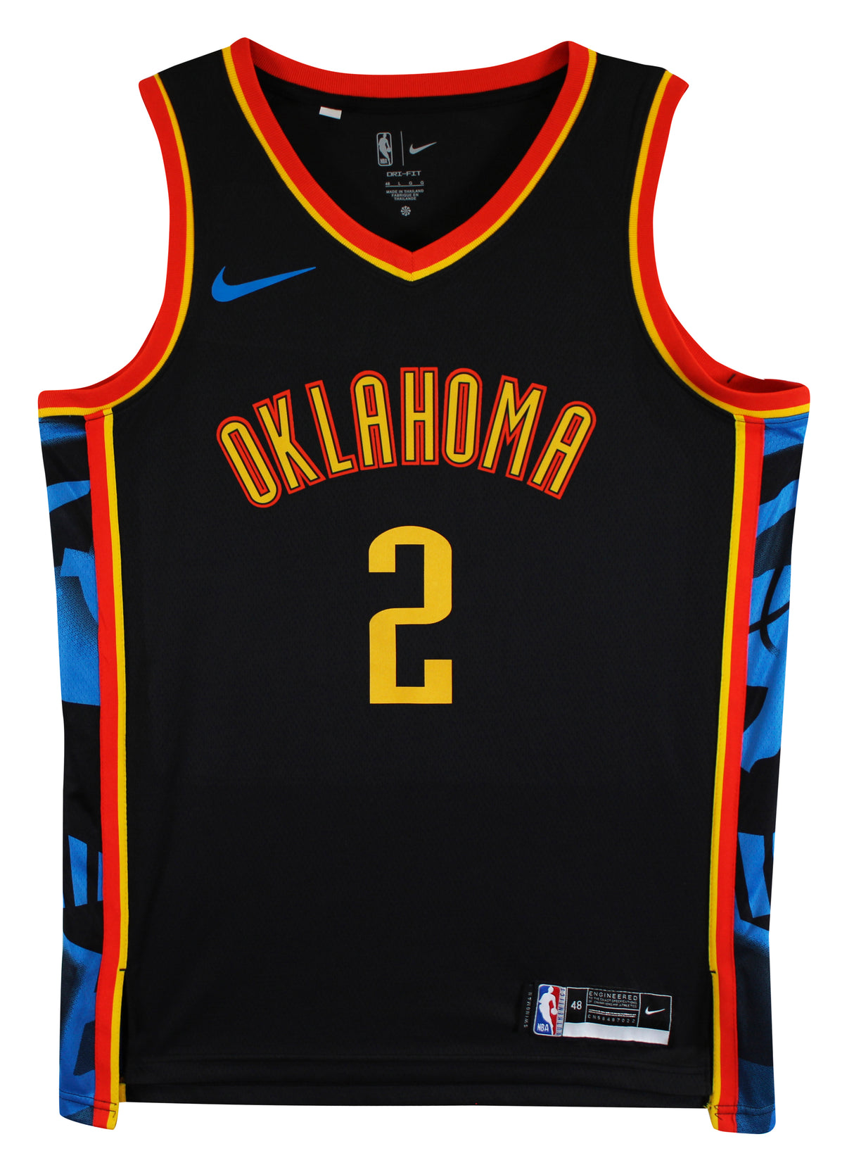 Thunder Shai Gilgeous-Alexander Signed Black Nike Swingman Jersey JSA #CF72888