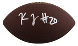 Steelers Kaleb Johnson Authentic Signed Wilson Super Grip Football BAS #BW88733