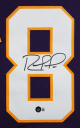 Vikings Randy Moss Authentic Signed Purple M&N Framed Jersey BAS Witnessed