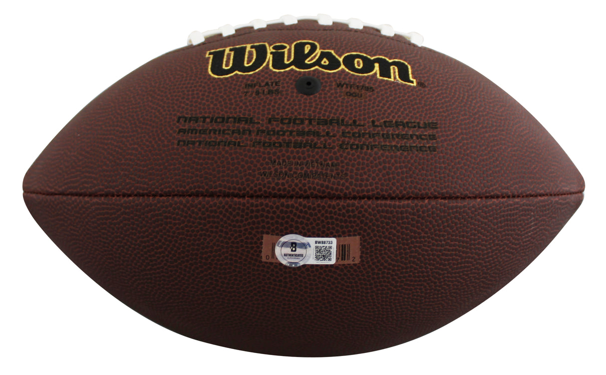 Steelers Kaleb Johnson Authentic Signed Wilson Super Grip Football BAS #BW88733