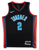 Thunder Shai Gilgeous-Alexander Signed Black Nike City Ed. Jersey JSA #CF72881
