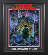 Chris Hemsworth Thor Ragnarok Signed 16x20 Foil Fine Art Giclee LE #9/10 JSA Wit