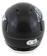 Eagles A.J. Brown Signed Alternate 2022 Speed Mini Helmet W/ Case BAS Witnessed