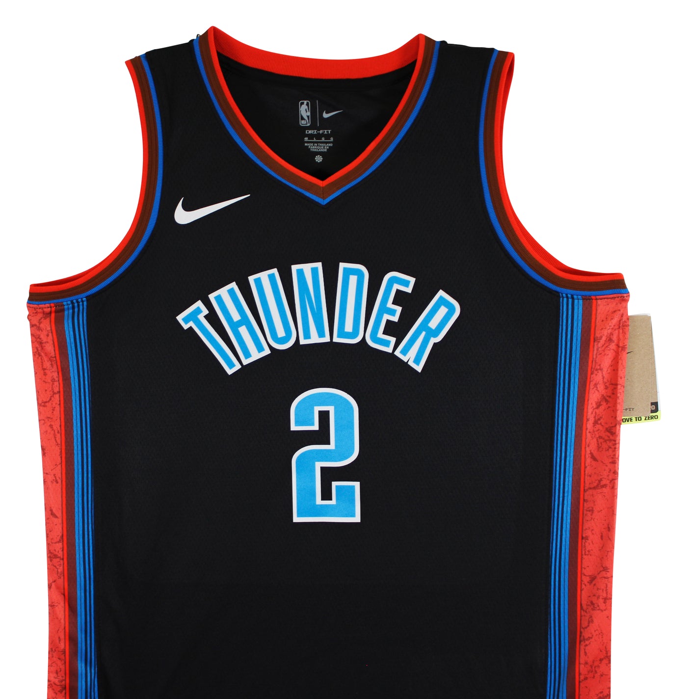 Thunder Shai Gilgeous-Alexander Signed Black Nike City Ed. Jersey JSA #CF72881