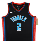 Thunder Shai Gilgeous-Alexander Signed Black Nike City Ed. Jersey JSA #CF72881