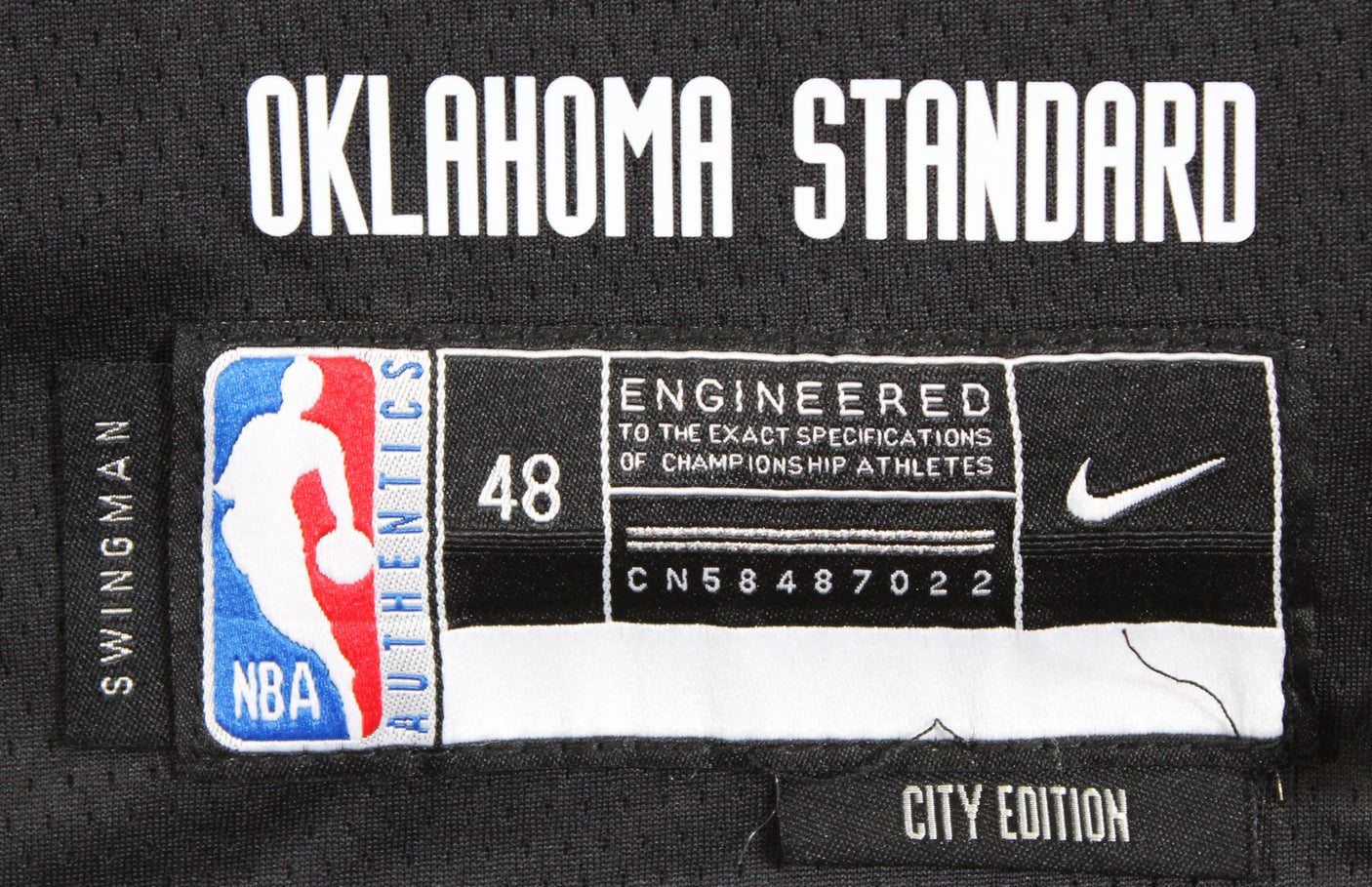 Thunder Shai Gilgeous-Alexander Signed Black Nike City Ed. Jersey JSA #CF72881