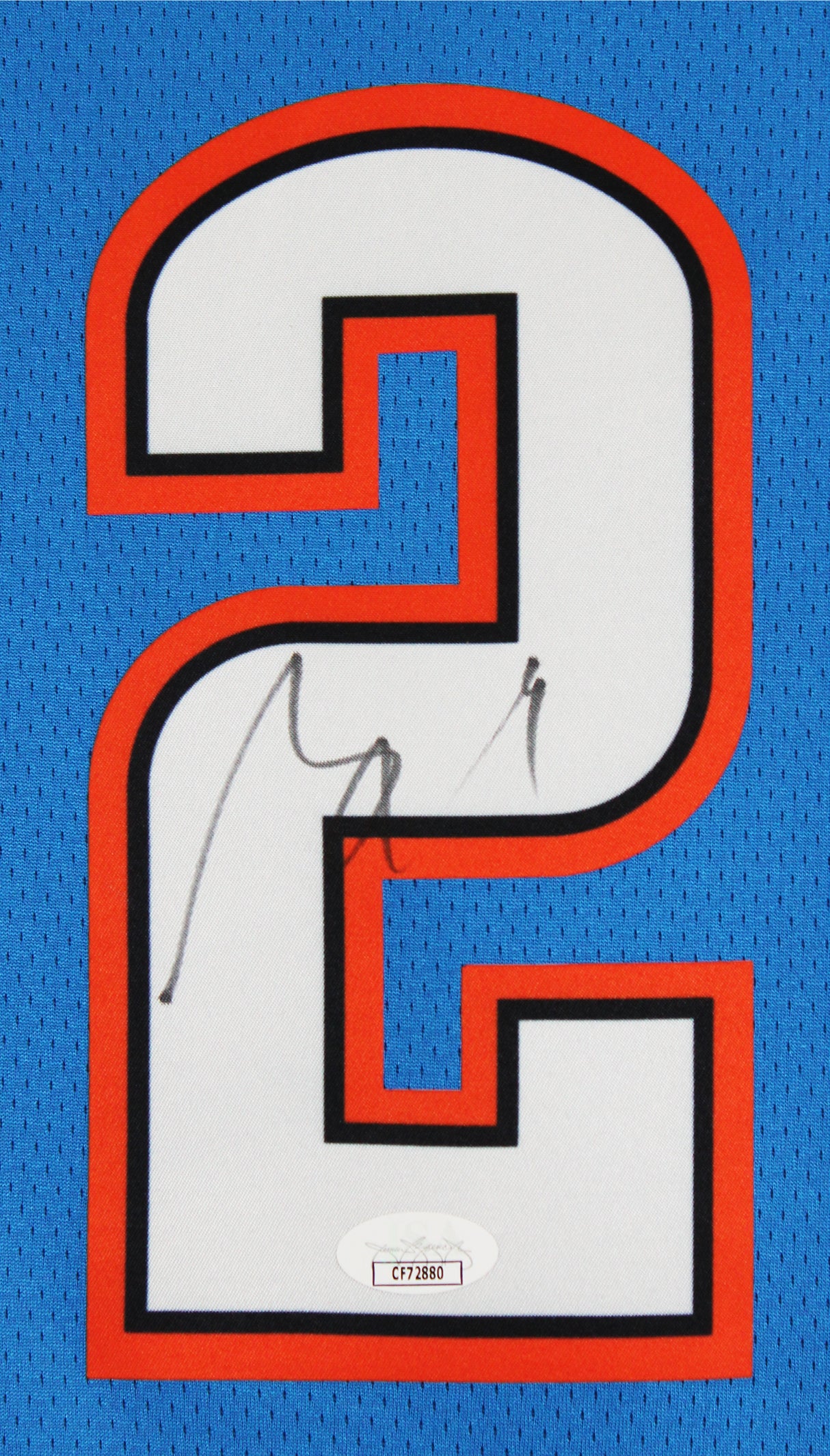 Thunder Shai Gilgeous-Alexander Signed Blue Nike Icon Edition Jersey JSA