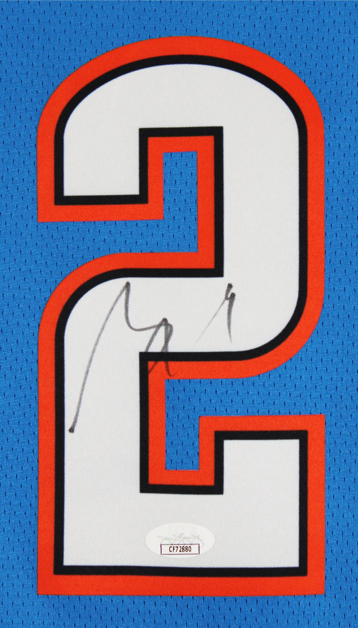 Thunder Shai Gilgeous-Alexander Signed Blue Nike Icon Edition Jersey JSA