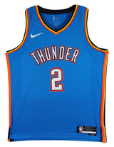 Thunder Shai Gilgeous-Alexander Signed Blue Nike Icon Edition Jersey JSA