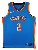 Thunder Shai Gilgeous-Alexander Signed Blue Nike Icon Edition Jersey JSA