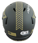 Eagles Michael Vick Signed Salute to Service IV Speed Mini Helmet W/ Case BAS W