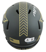 Eagles Michael Vick Signed Salute to Service IV Speed Mini Helmet BAS Witnessed