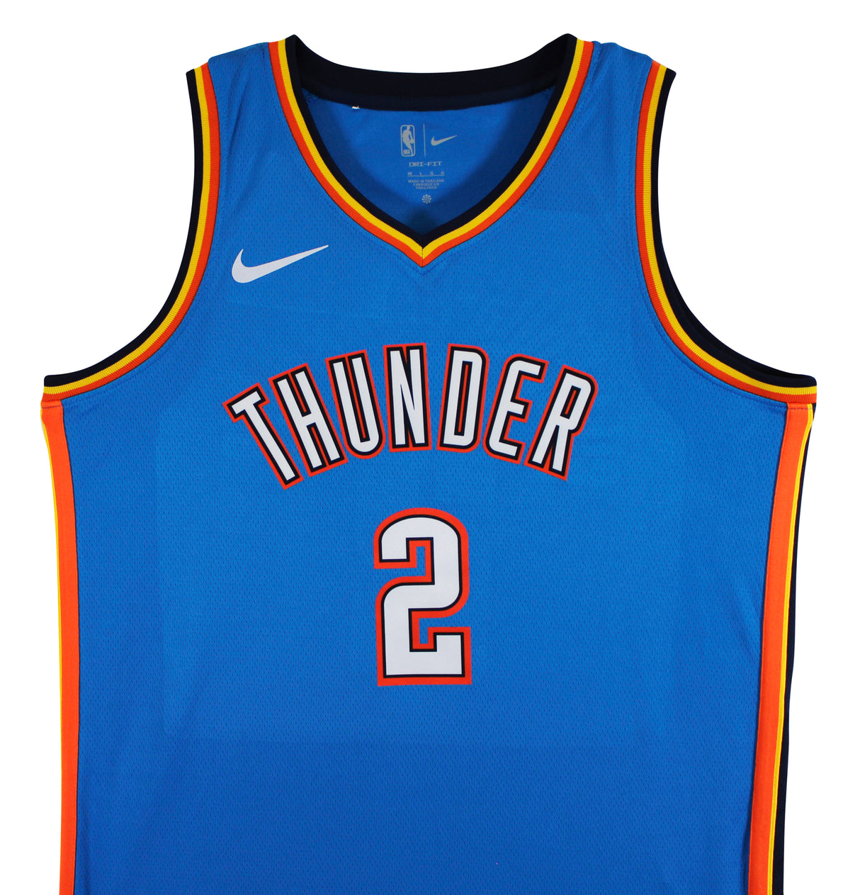 Thunder Shai Gilgeous-Alexander Signed Blue Nike Icon Edition Jersey JSA