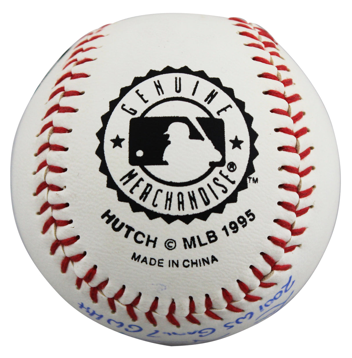D-Backs Luis Gonzalez "2001 WS Game 7 GW Hit" Signed Hutch Baseball BAS #BX68745