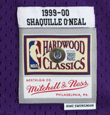 Lakers Shaquille O'Neal Signed Purple M&N TB HWC Swingman Jersey BAS W #WP79141