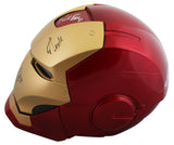 The Avengers (5) Lee, Jackson, Rudd +2 Signed Iron Man F/S Helmet BAS #AE64818