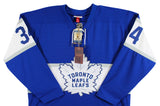 Maple Leafs Auston Matthews Signed Blue Vintage M&N Throwback Jersey Fanatics