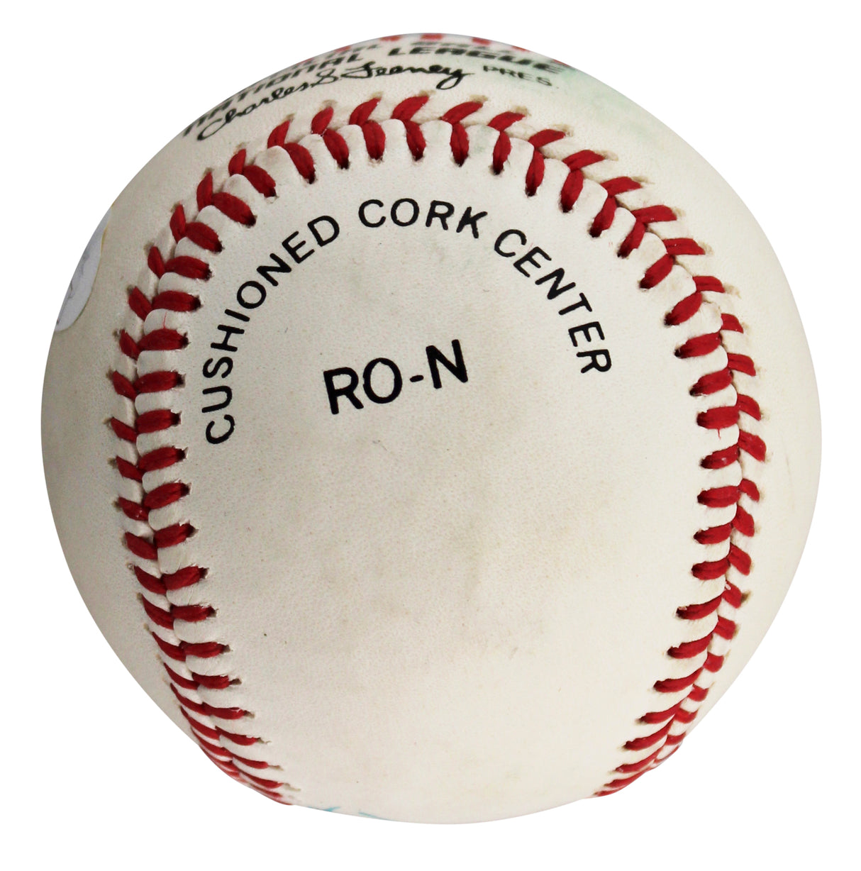 Braves Hank Aaron Authentic Signed Charles Feeney Onl Baseball JSA #YY61141