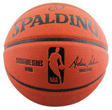 Spurs David Robinson Authentic Signed Spalding Basketball BAS Witnessed #WY58078