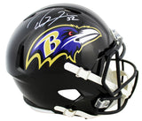 Ravens Ray Lewis Signed Full Size Speed Rep Helmet W/ Case w/ White Sig BAS Wit