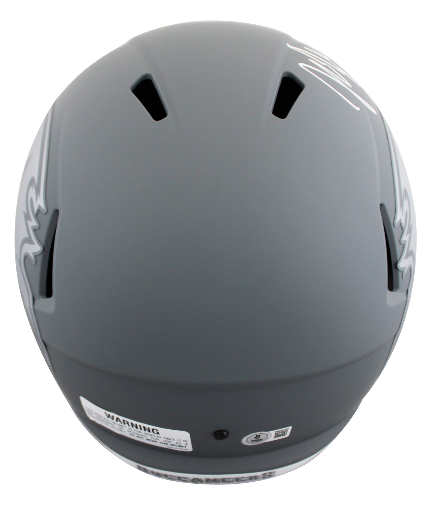 Buccaneers John Lynch "HOF 21" Signed Slate F/S Speed Rep Helmet W/ Case BAS Wit