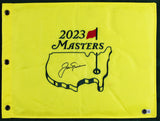 Jack Nicklaus Authentic Signed & Framed 2023 Masters Pin Flag BAS #AE64646